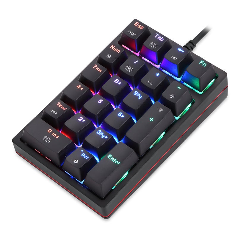 Mechanical Keyboard: USB Wired, Plug And Play, Outemu Red Switch - 13 RGB Light Effects, Numeric Mechanical Keyboard for Desktop And Laptop Users - Image 4