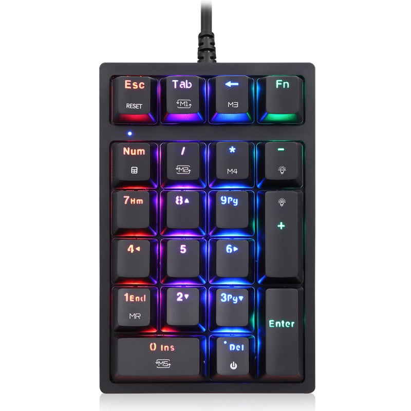 Mechanical Keyboard: USB Wired, Plug And Play, Outemu Red Switch - 13 RGB Light Effects, Numeric Mechanical Keyboard for Desktop And Laptop Users - Image 1