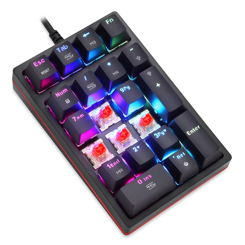 Mechanical Keyboard: USB Wired, Plug And Play, Outemu Red Switch - 13 RGB Light Effects, Numeric Mechanical Keyboard for Desktop And Laptop Users - Image 5