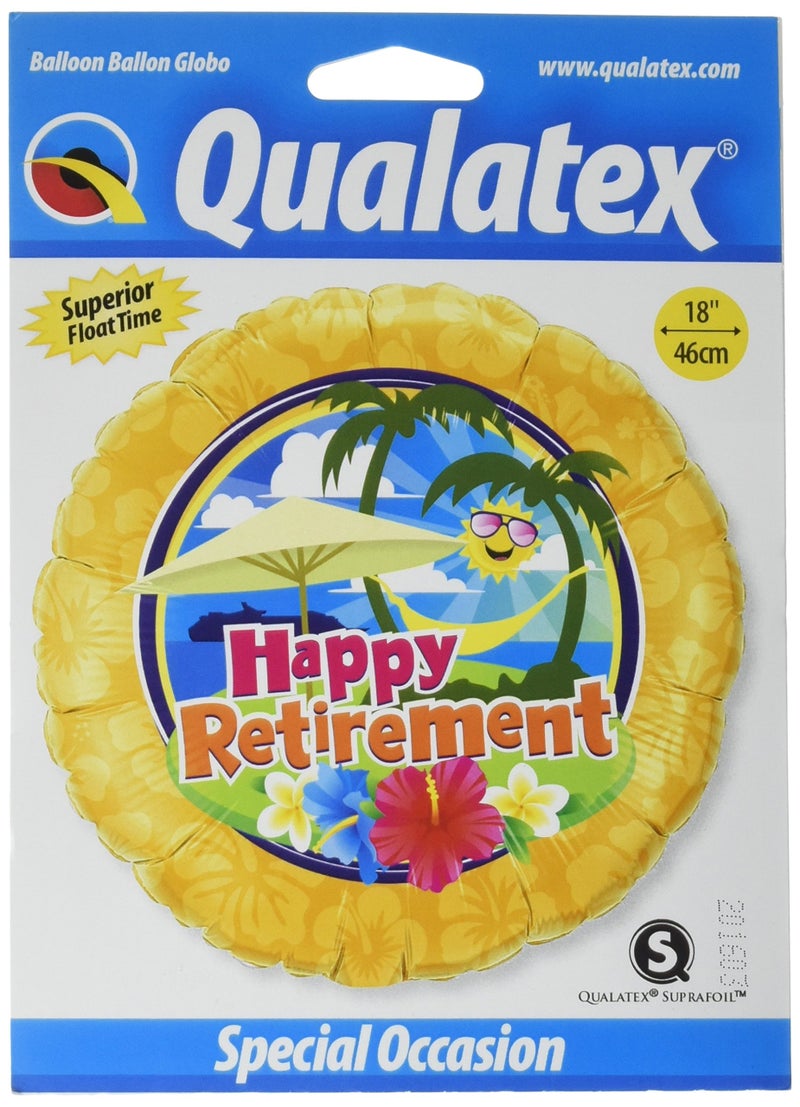 Qualatex PIONEER BALLOON COMPANY Retirement Sunshine Foil Balloon, 18", Gold/Multi - Image 5