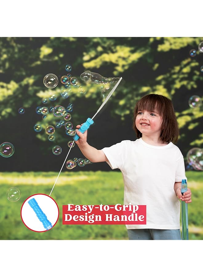 جوين 14.6 بوصة من عصي الفقاعات الكبيرة للأطفال، 12 عصا فقاعات كبيرة مع محلول إعادة تعبئة الفقاعات للعب الصيفي، هدايا الحفلات، الأنشطة الخارجية، حشو سلة عيد الفصح، هدية عيد الميلاد - Image 3