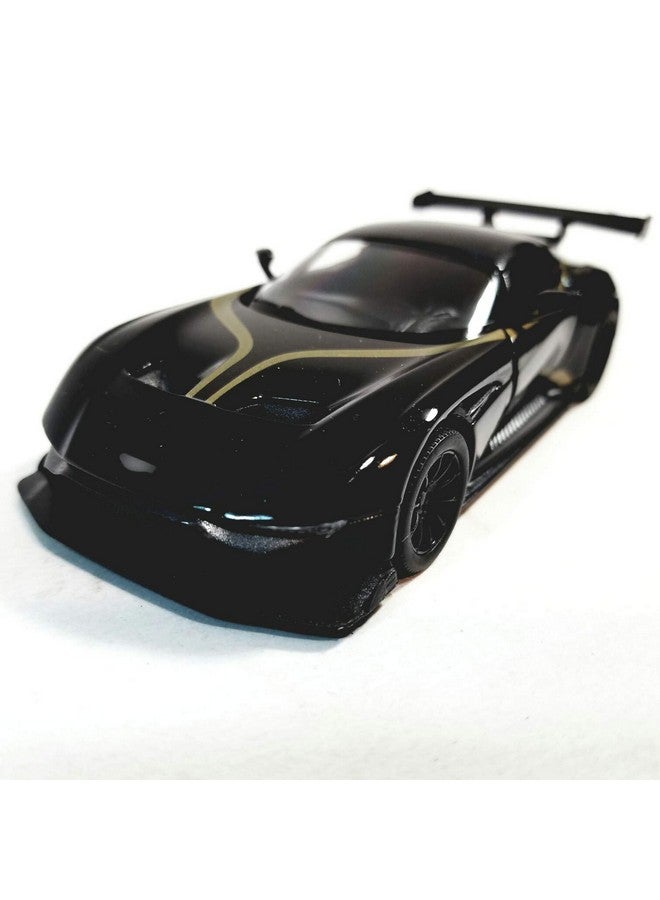 ماياترا نموذج مصبوب لسيارة أستون مارتن فولكان بمقياس 1:38 من ماياترا - نسخة طبق الأصل من سيارة رياضية فاخرة لهواة الجمع (أسود) - Image 1
