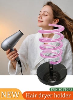 Professional Marble Hair Dryer Stand Table Type Dryer Holder Specially for Salon Hotel Use Pink