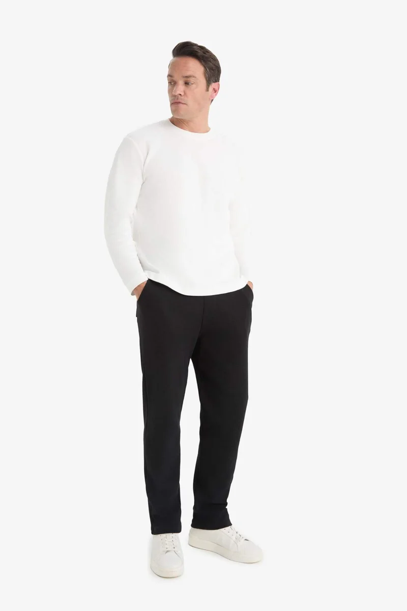 Defacto Regular Fit Pocketed Straight Leg Cotton Sweatpants