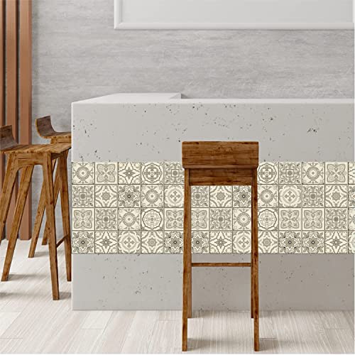ELTON Morrocon Spanish Tile Decals for Table Wall Stairs Bathroom & Kitchen Self Adhesive Easy to Apply Just Peel & Stick (5 X 5 Inch 36 pic, Color a)-Polyvinyl Chloride - Image 5