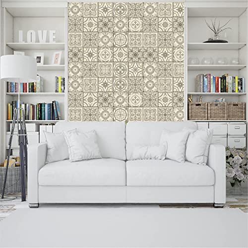 ELTON Morrocon Spanish Tile Decals for Table Wall Stairs Bathroom & Kitchen Self Adhesive Easy to Apply Just Peel & Stick (5 X 5 Inch 36 pic, Color a)-Polyvinyl Chloride - Image 4