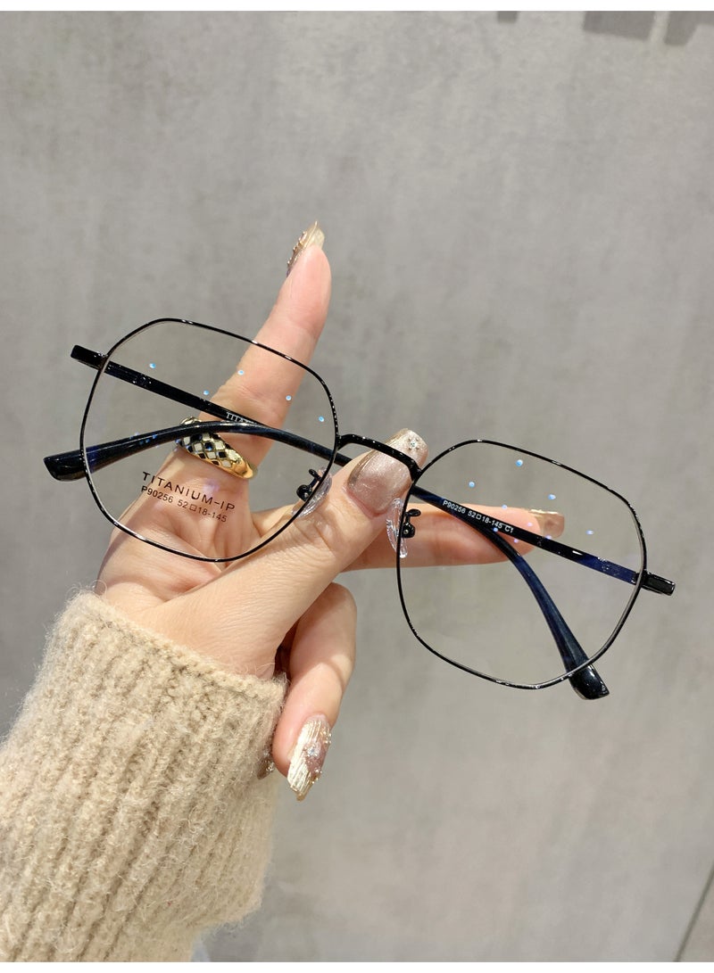 بوكيلار نظارات قراءة PUKCLAR بدون وصفة طبية إطار تيتانيوم نقي خفيفة鼻托 قابلة للتعديل أعمال أزياء للرجال والنساء للإمارات والسعودية - Image 1