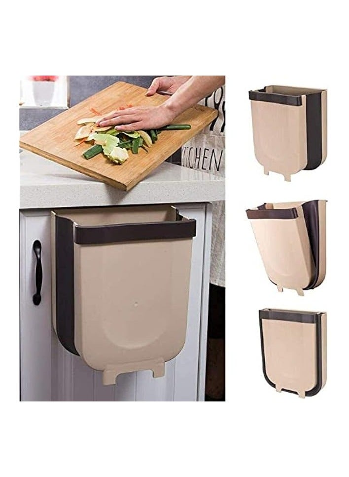 SHOWAY Hanging Trash Can Kitchen Cabinet Door Hanging Trash Small Compact Garbage Can Hanging Cabinet Trash Plastic Bag Holder Hanging Waste Basket - Image 4