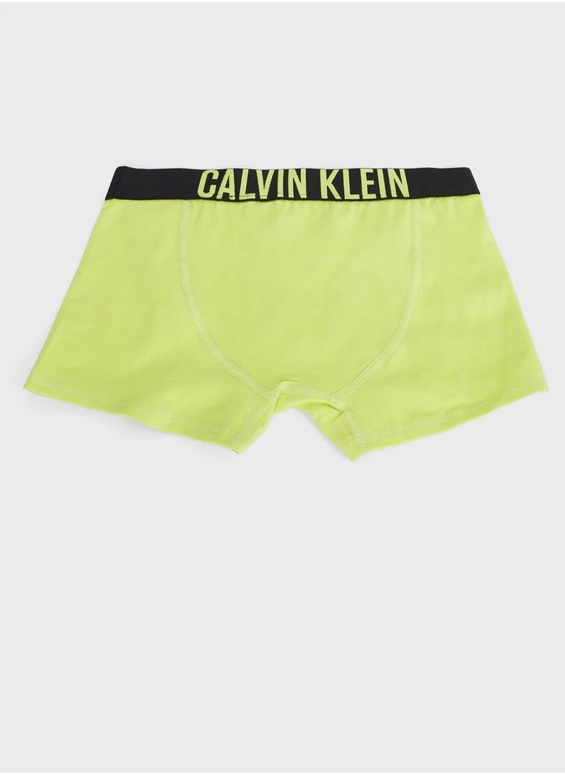 Calvin Klein Jeans Kids 2 Pack Logo Trunks