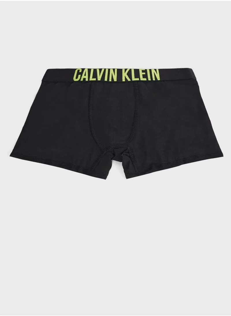 Calvin Klein Jeans Kids 2 Pack Logo Trunks