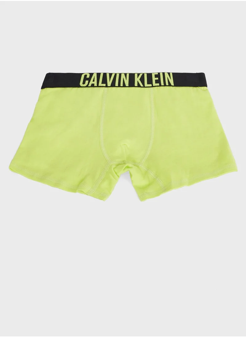 Calvin Klein Jeans Kids 2 Pack Logo Trunks