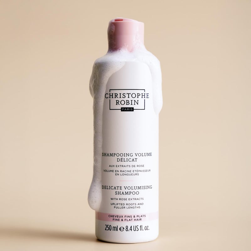 Christophe Robin Delicate Volumizing Shampoo With Rose Extracts for Thin, Fine, and Flat Hair 8.4 fl. oz - Image 4