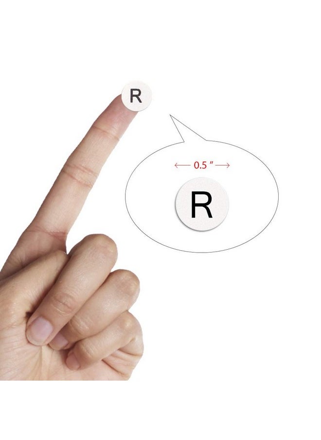 dealzEpic - Alphabet Stickers Of The Letter R - Small Round Paper Self-Adhesive Peel And Stick Letter Labels - Set Of 15 Sheets  - Image 4