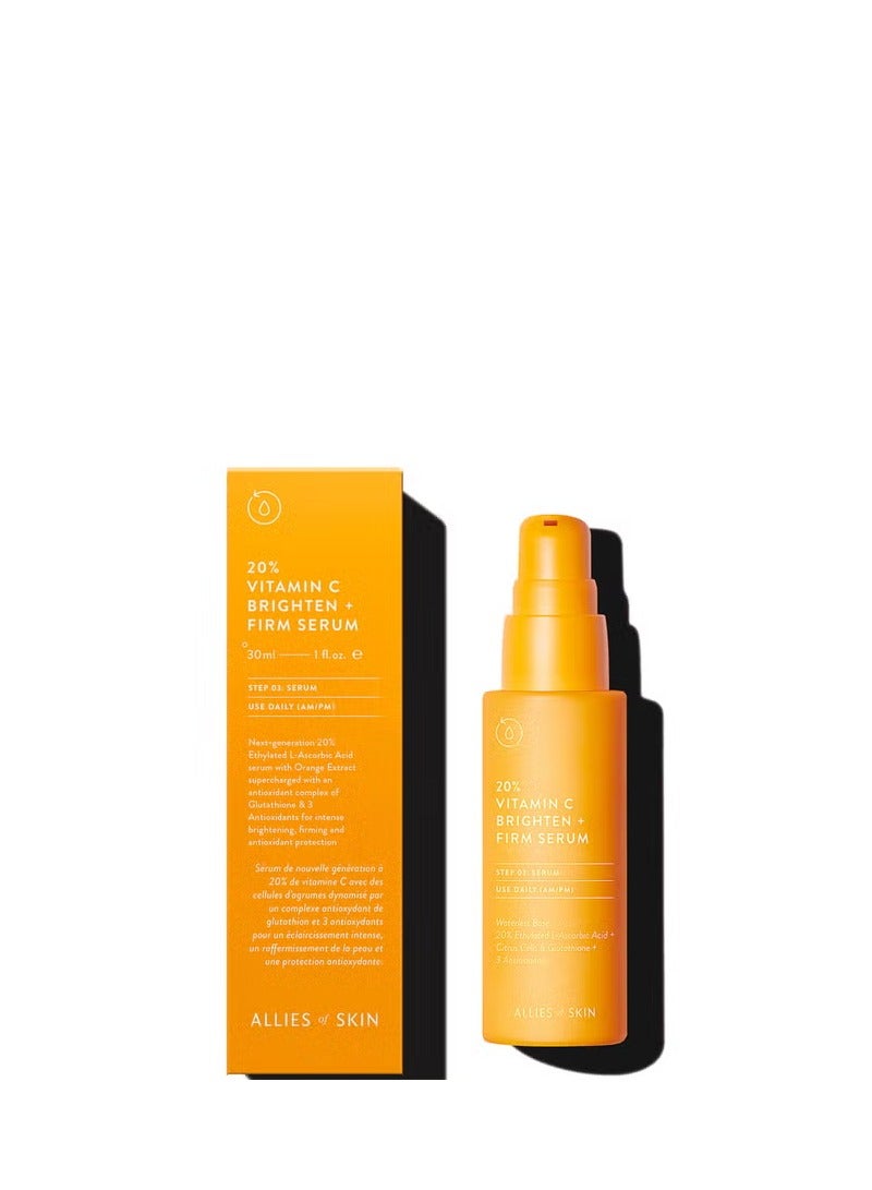 Allies of Skin 20% Vitamin C Brighten + Firm Serum 30ml - Image 2