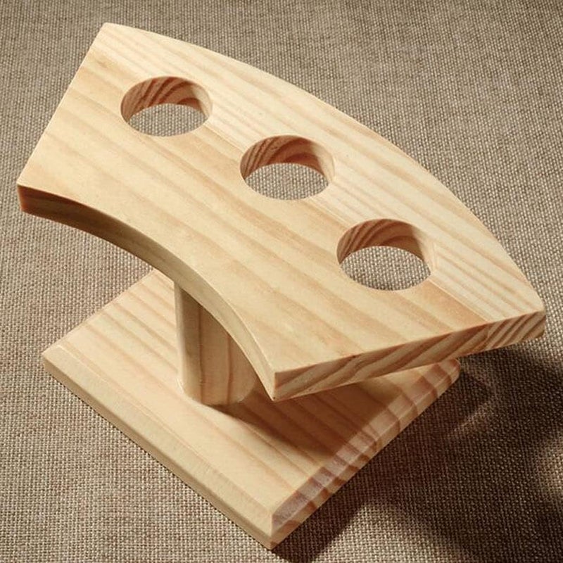 klarako tural Wooden Food Cone Display Tamaki Stand Cake Desserts Chips for Restaurants, Catered Events, Party Or Buffets, 3 Sizes to Choose - as described, 3 Hole - Image 3