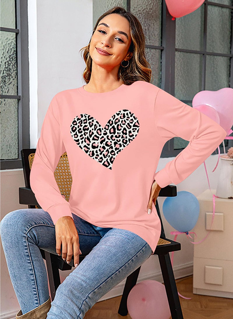 CAZYCHILD Valentines Day Women Shirt : Love Heart Graphic Long Sleeve Valentine Pullover Tops Casual Valentines Gifts - Image 3