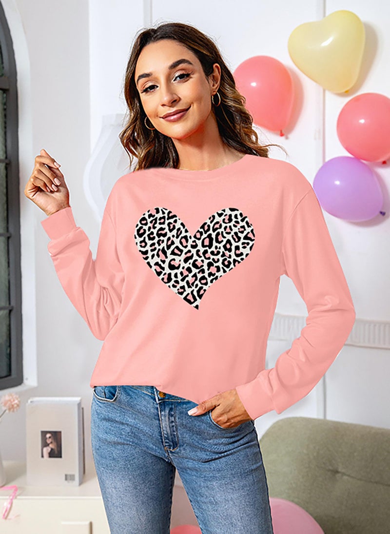 CAZYCHILD Valentines Day Women Shirt : Love Heart Graphic Long Sleeve Valentine Pullover Tops Casual Valentines Gifts - Image 2
