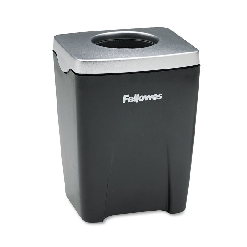 Fellowes Office Suites Paper Clip Cup (8032801), Black, Silver, 3.3" x 2.4" x 2.2" - Image 1
