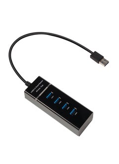 نيبمينينت كابل محول وموزع محمول مزود بعدد 4 منافذ USB 3.0 أسود  - Image 1
