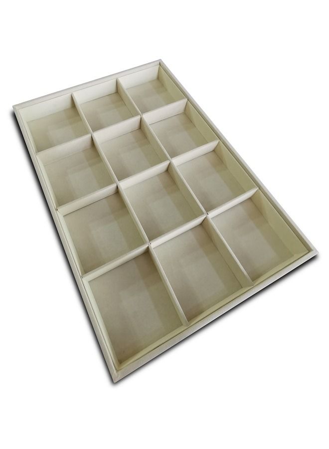Jewelry Display Velvet Slots Drawer Storage Organizer  - Image 3