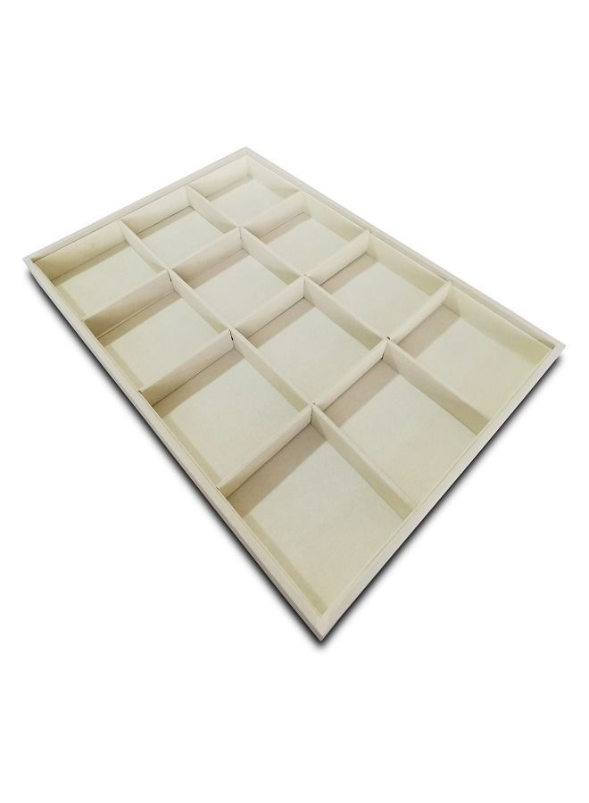 Jewelry Display Velvet Slots Drawer Storage Organizer  - Image 4