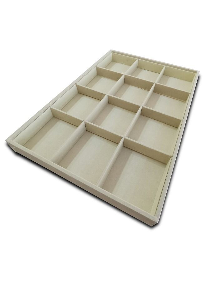 Jewelry Display Velvet Slots Drawer Storage Organizer  - Image 1
