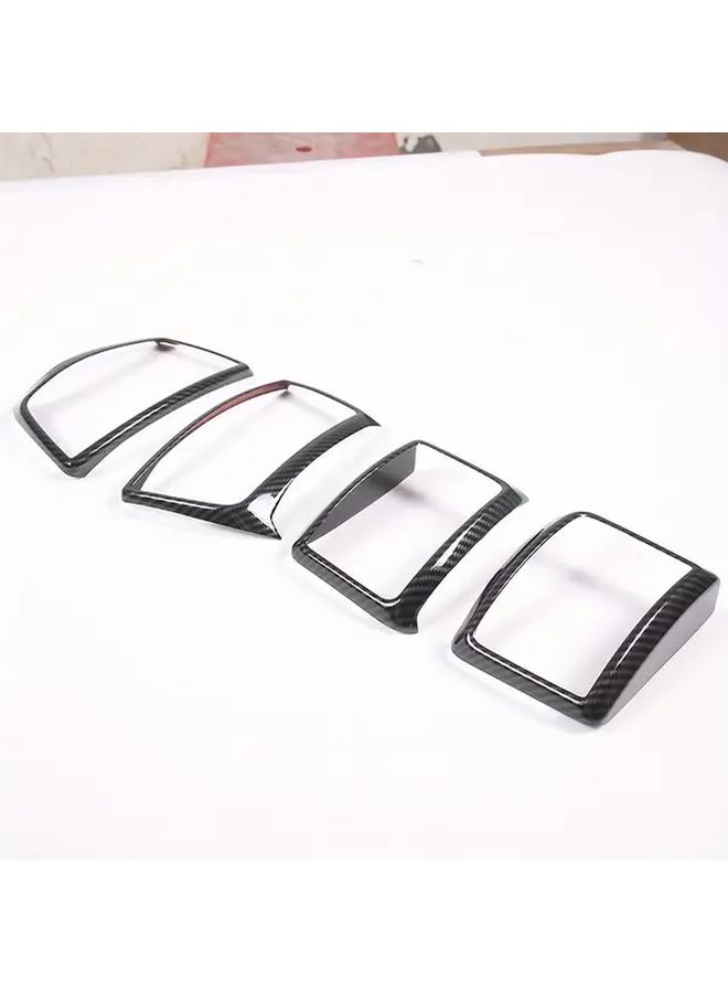 Carbon Fiber Pattern Air Outlet Frame Decorative Stickers For Ford Ranger Everest 2016-2021 - Image 4