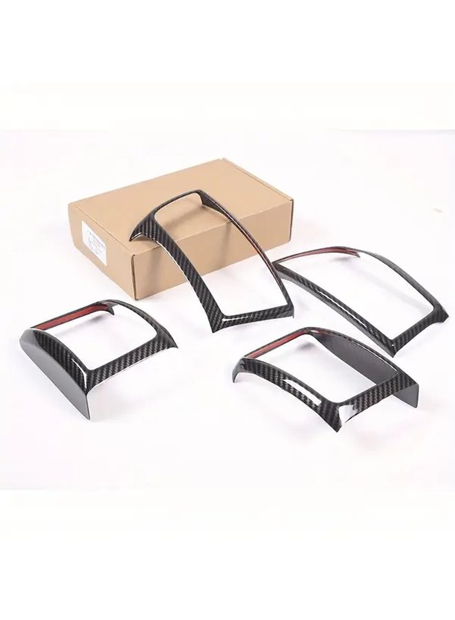 Carbon Fiber Pattern Air Outlet Frame Decorative Stickers For Ford Ranger Everest 2016-2021 - Image 3