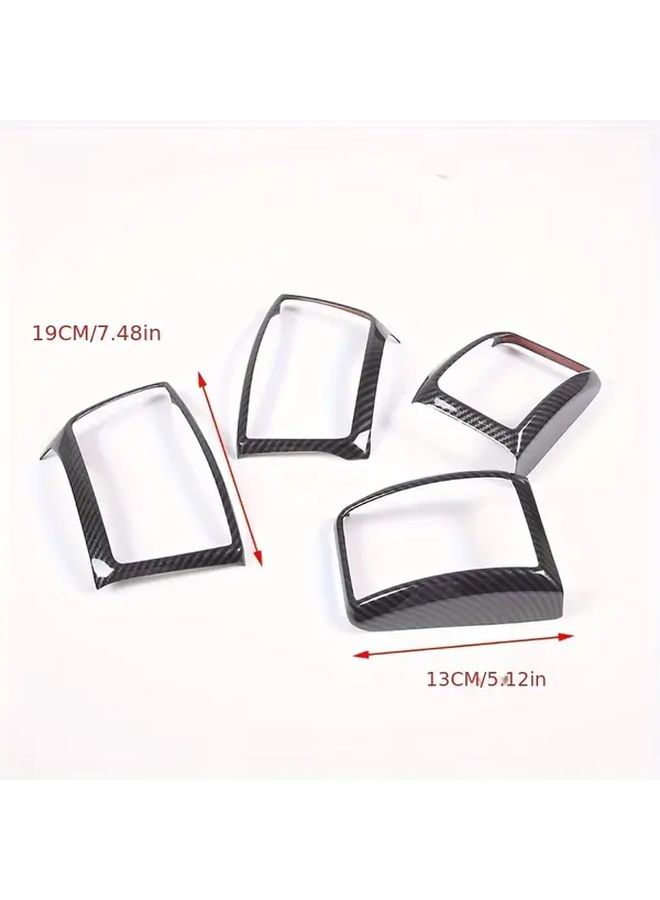 Carbon Fiber Pattern Air Outlet Frame Decorative Stickers For Ford Ranger Everest 2016-2021 - Image 2