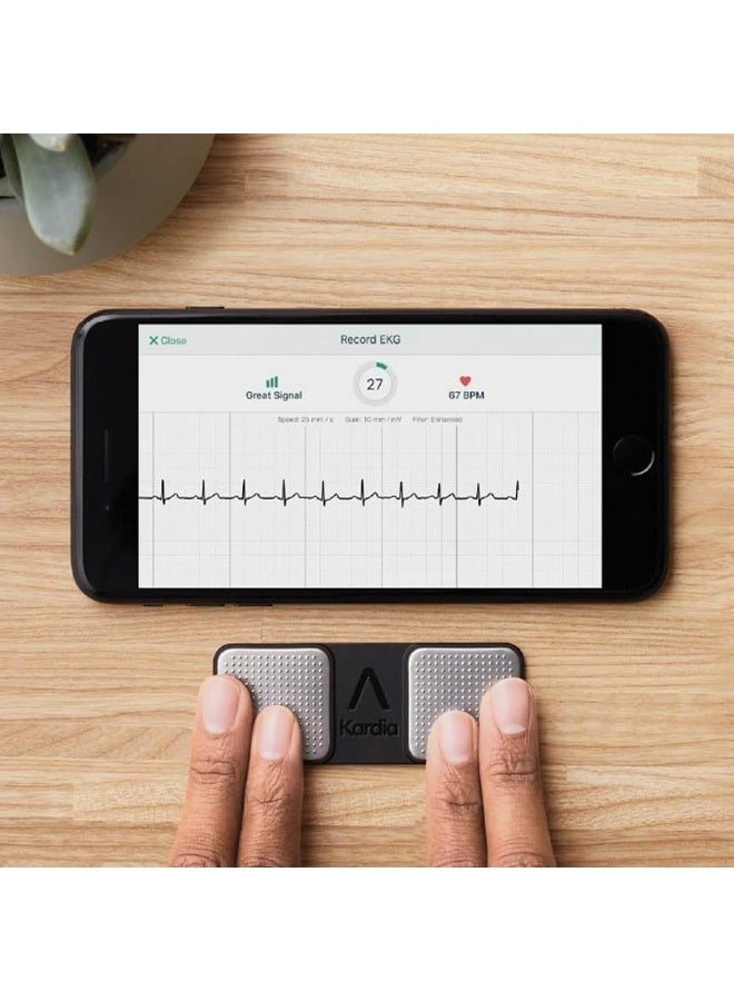 AliveCor KardiaMobile 1-Lead Personal ECG Monitor - Record ECGs at Home - Detects AF and Irregular Arrhythmias - Instant Results in 30 Seconds - Easy to Use - Works with Most Smartphones - Image 4