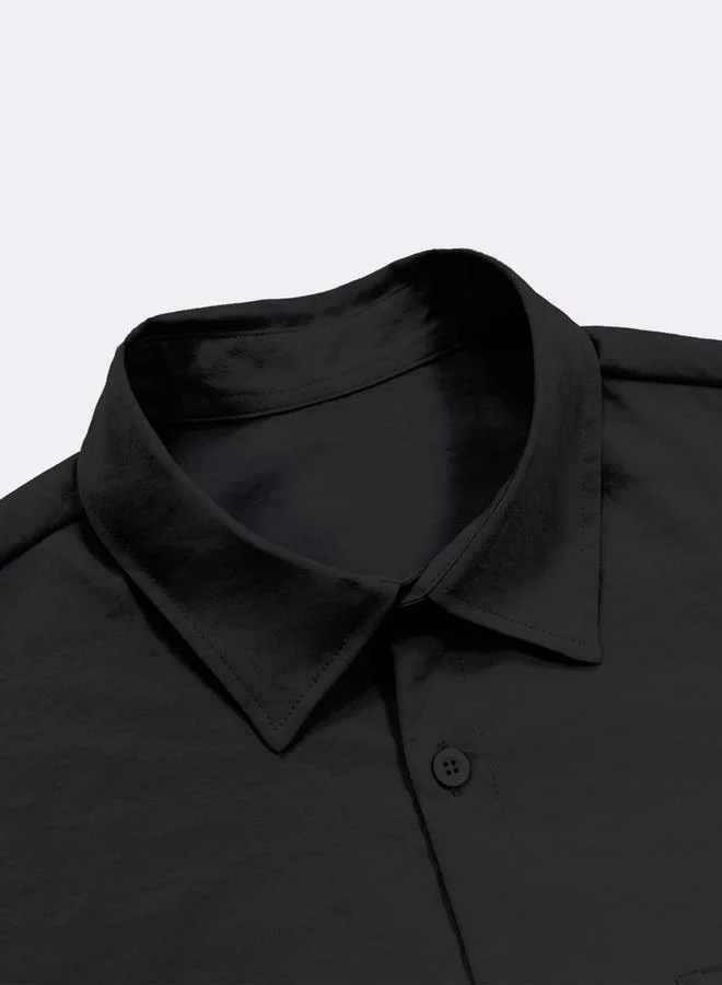 Take Two Solid Short Sleeve Shirt and Pants Co-Ords by Styli