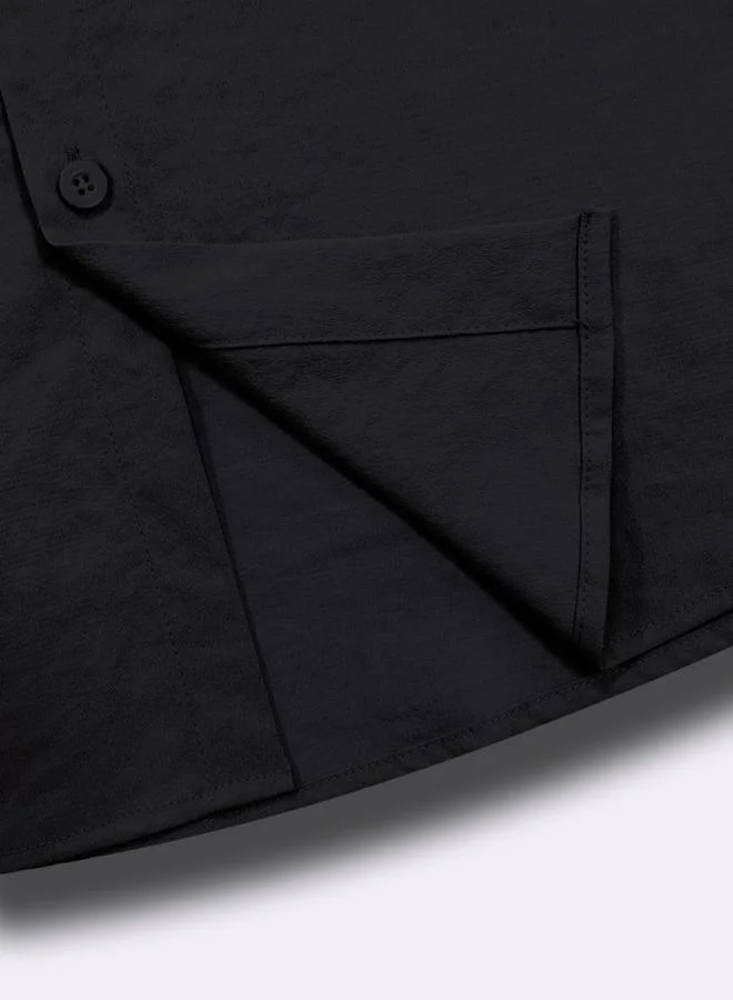 Take Two Solid Short Sleeve Shirt and Pants Co-Ords by Styli