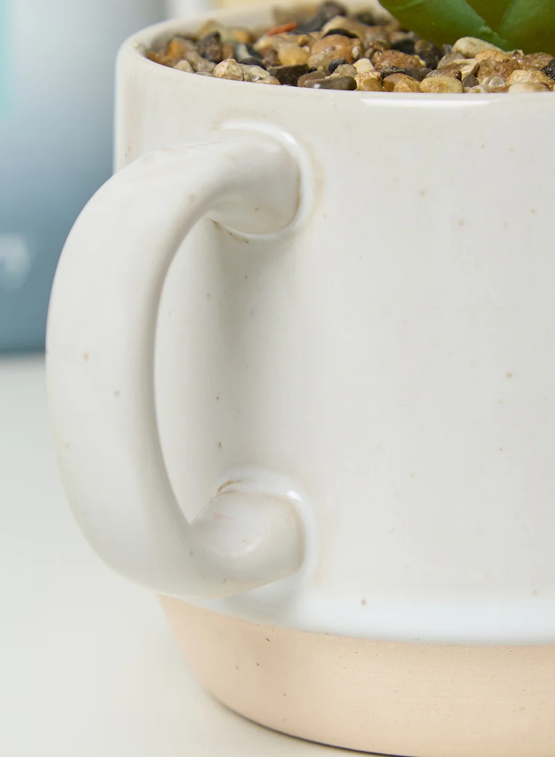Typo Space Tiny Shaped Planter Coffee Cup High Mainte