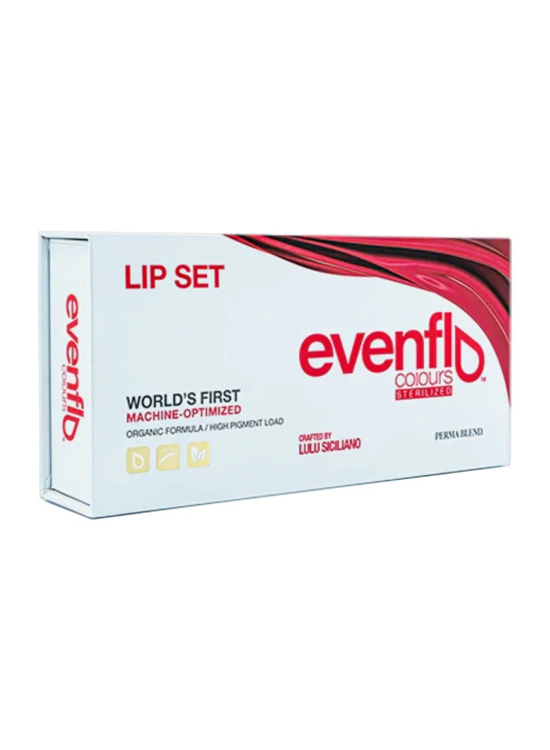 Evenflo Lip Set Professional Permanent Makeup Pigments For Lips  Evenflo Colours 5X15Ml - Image 1