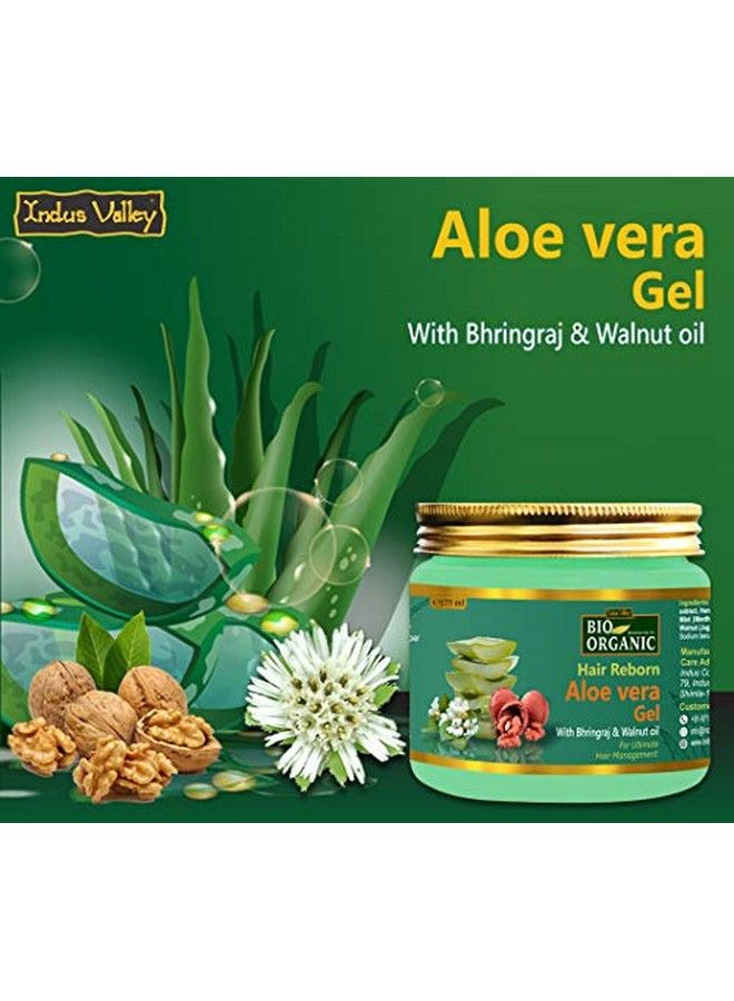 Indus Valley Bio Organic Hair Reborn Aloe Vera Gel With Bhringraj & Walnut Oil For Ultimate Hair Management (175Ml) - Image 3