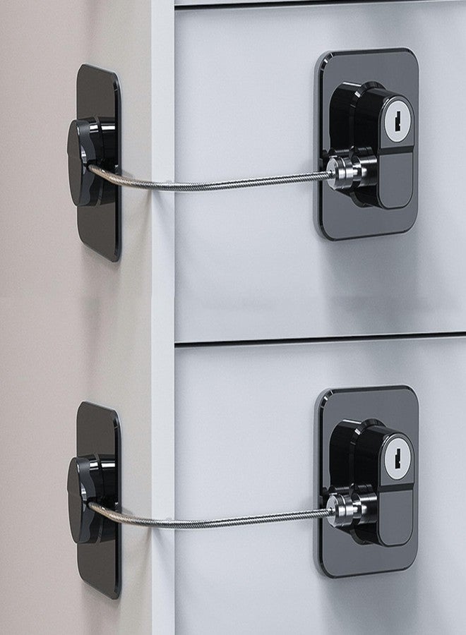 MCOTOP Cabinet Locks Baby proofing, Child Safety Cabinet Proofing, Baby proofing cabinets, for Fridge Locks-Kitchen-Oven Lock-Drawer Lock (Upgraded Black) - Image 1