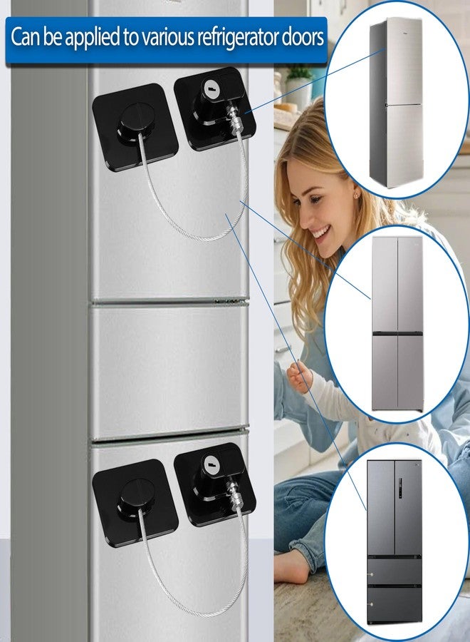 MCOTOP Cabinet Locks Baby proofing, Child Safety Cabinet Proofing, Baby proofing cabinets, for Fridge Locks-Kitchen-Oven Lock-Drawer Lock (Upgraded Black) - Image 4