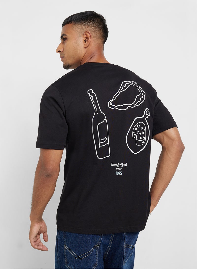 سفنتي فايف تيشيرت جرافيك واسع - Image 1