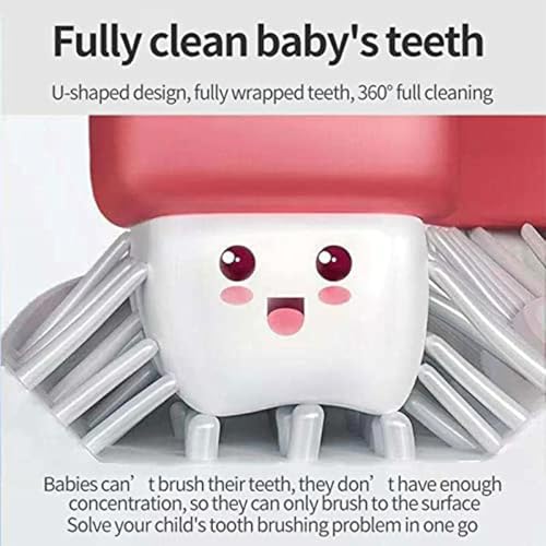 Divayanshi U Shaped Toothbrush for Kids 2-5 Years – Soft Silicone 360° Toothbrush | Gentle Teeth Cleaning & Gum Massager, Safe BPA-Free Oral Care for Toddlers- blue (pack of 2) - Image 5
