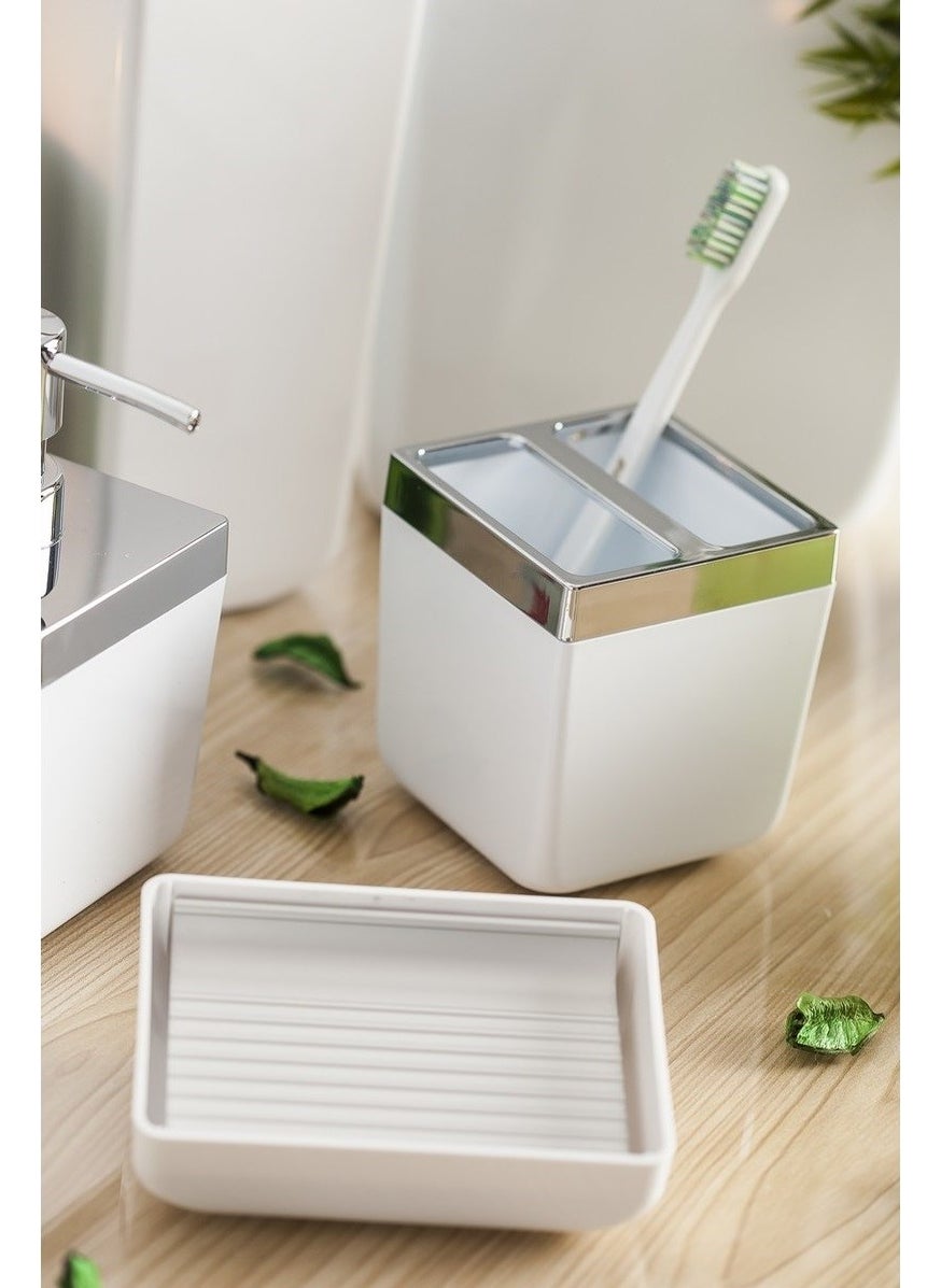 Primanova - Tuscany White Toilet Brush - Image 1