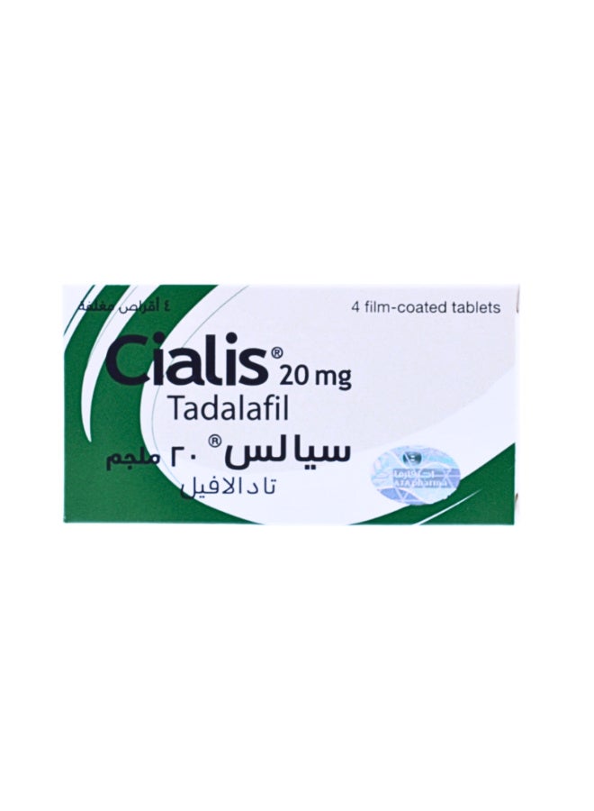 Cialis 20 mg 4 Tablet - Image 1