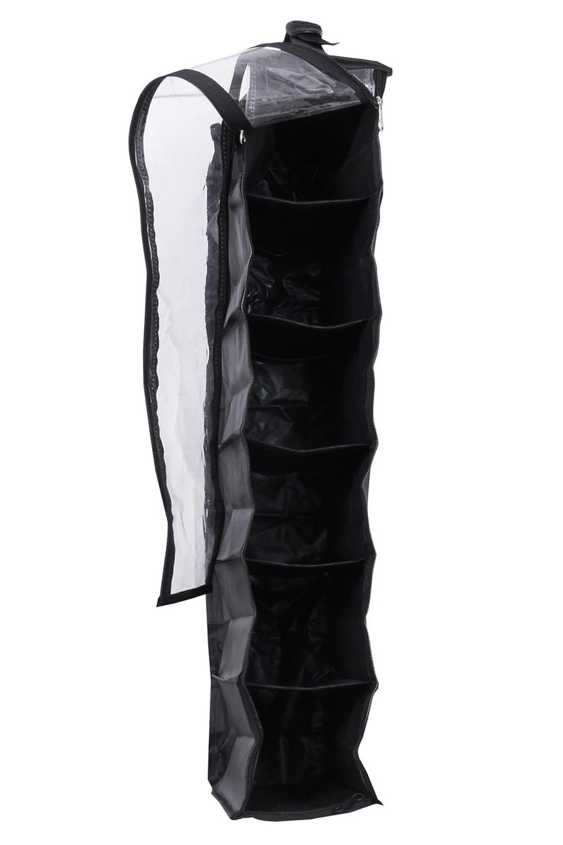 Kuber Industries Kuber Industries Reixen Hanging Shoe Shelves Closet Organizer 6 Section Black  - Image 2