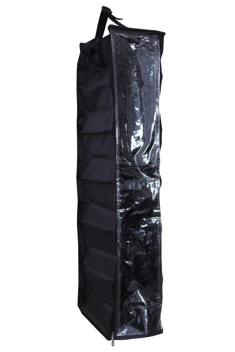 Kuber Industries Kuber Industries Reixen Hanging Shoe Shelves Closet Organizer 6 Section Black  - Image 3