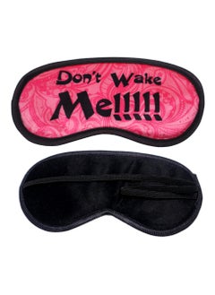 Tediline Eye Mask for Sleeping - Printed Design, Don't Wake Me, Pink - Ultra Soft, Elastic Strap, Light Blocking Sleep Mask for Women, and Kids - Travel-Friendly, Breathable Fabric, Comfortable Fit, Ideal for Relaxation and Travel Sleep Aid  - Image 1