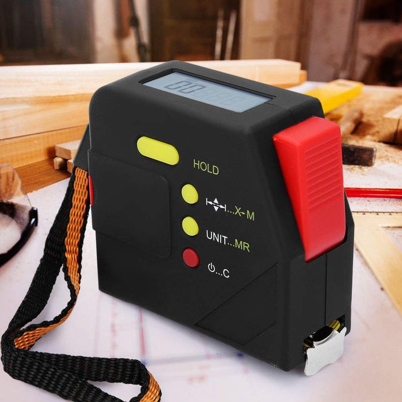 Walfront Digital Tape Measure, 5m(16ft) Electronic Measuring Tape Portable Woodworking Ruler with LCD Display - Image 4