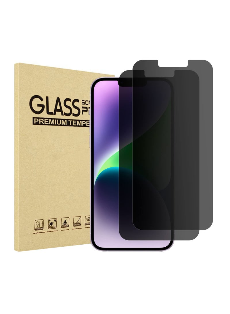 Procases 2 Pack 6.7 Inch iPhone 14 Plus iPhone 13 Pro Max Privacy Screen Protector 9H Anti Spy Dark Tempered Glass Screen Film Guard for iPhone 14 Plus 2022 iPhone 13 Pro Max 2021 - Image 1
