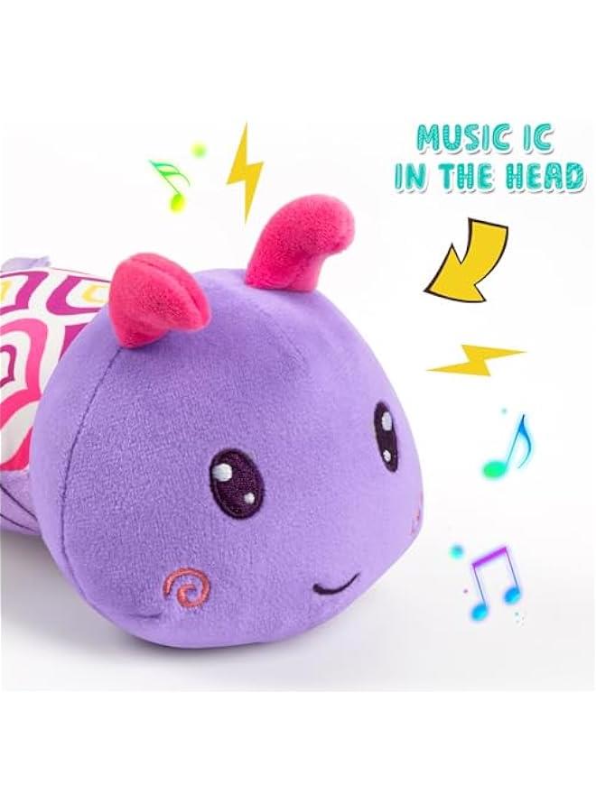 Arabest Baby Stuffed Animal Toys for 0-6 6-12 Months, Baby Musical Caterpillar Tummy Time Toys for Babies 3 6 9 12 18 Months, Newborn Infant Sensory Toys Gifts for 1 2 Year Old Boys Girls  - Image 2