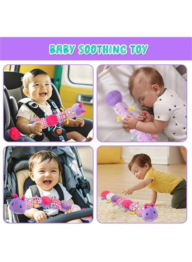 Arabest Baby Stuffed Animal Toys for 0-6 6-12 Months, Baby Musical Caterpillar Tummy Time Toys for Babies 3 6 9 12 18 Months, Newborn Infant Sensory Toys Gifts for 1 2 Year Old Boys Girls  - Image 5