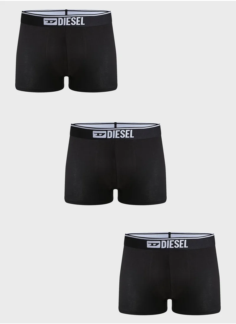 DIESEL 3 Pack Logo Trunks