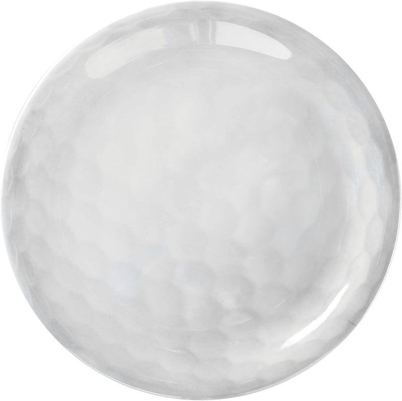UP UPware Golf Ball Melamine Round Dessert Plates Small Serving Plates for Appetizer Snacks and Side Dishes White 6 Inch Set of 4 - Image 2